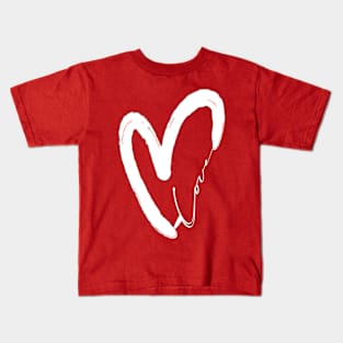 Classic Love Vintage Valentine Heart Designs for a Stylish Valentine's Day Look Kids T-Shirt